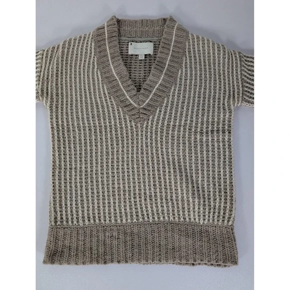 Brochu Walker Sweater Womens XS Wool Cashmere Blend V Neck Pullover Knit - Picture 8 of 12